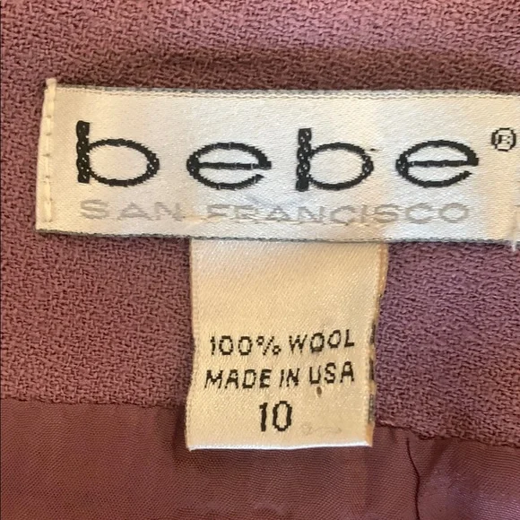 bebe Purple Pencil Skirt Knee-length for Work - Picture 2 of 2